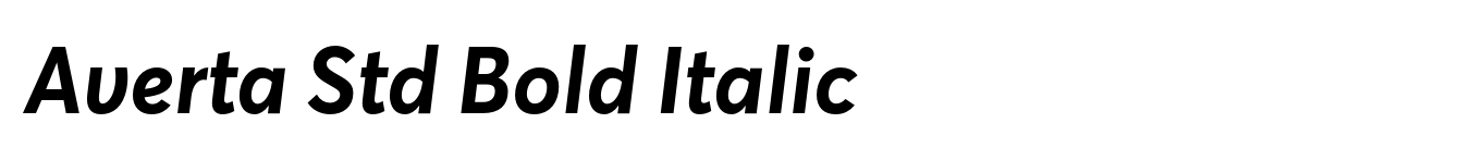 Averta Std Bold Italic image